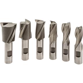 6 pc. End Mill Set - 2 Flute, Large