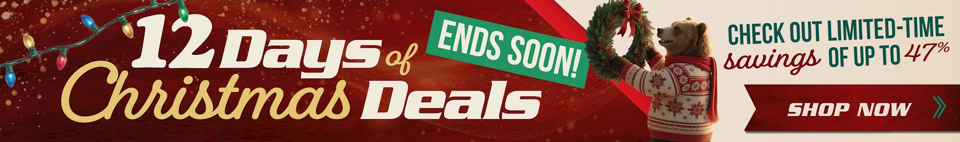 Banner for 12Days ENDS SOON