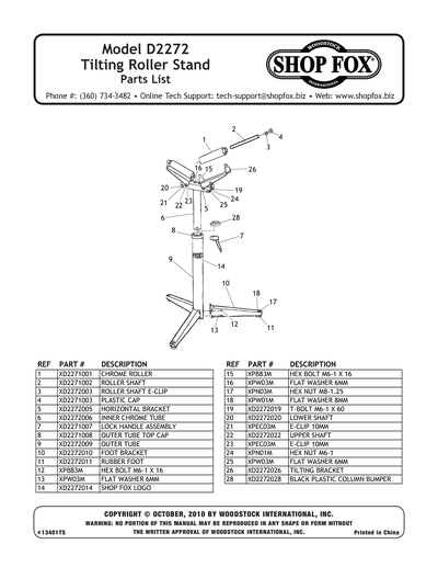 Part Diagram for D2272