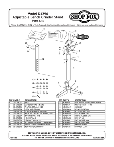 Part Diagram for D4296