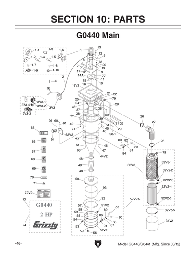 Part Diagram for G0441