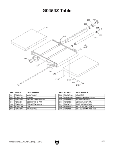 Part Diagram for G0454Z