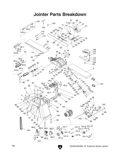 Part Diagram for G0455