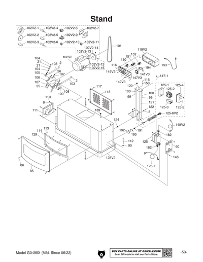 Part Diagram for G0495X