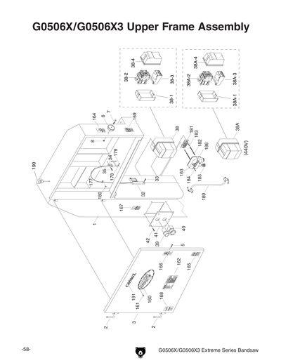 Part Diagram for G0506X3