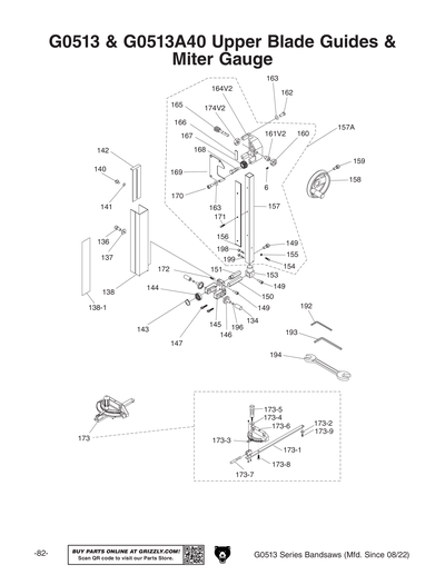 Part Diagram for G0513