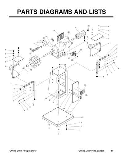 Part Diagram for G0518