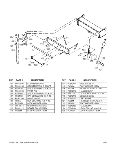 Part Diagram for G0542