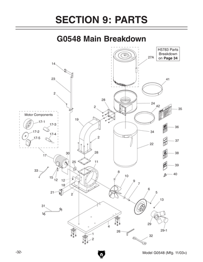 Part Diagram for G0548