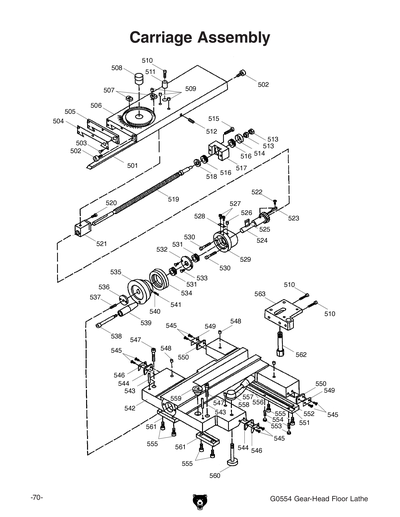 Part Diagram for G0554