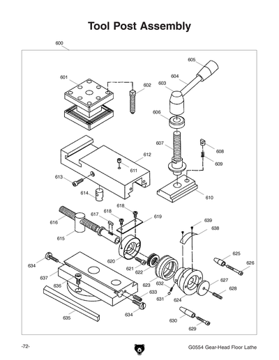 Part Diagram for G0554