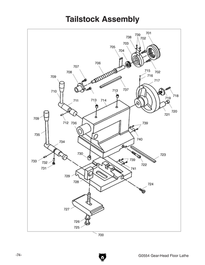 Part Diagram for G0554
