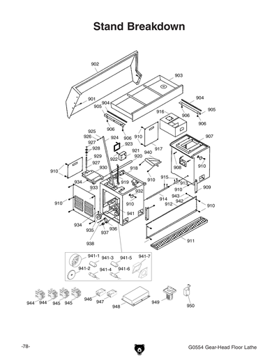 Part Diagram for G0554