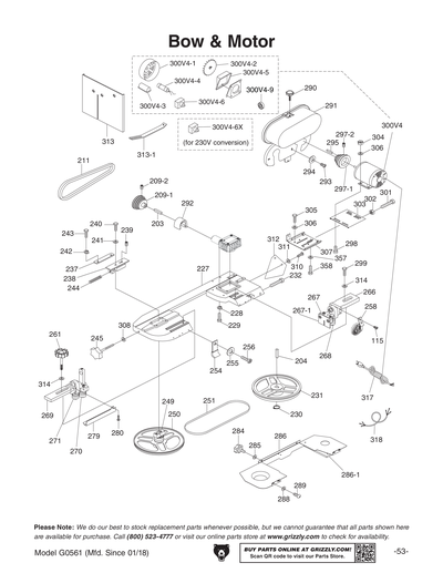 Part Diagram for G0561