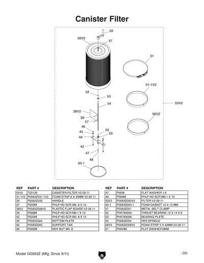 Part Diagram for G0583Z