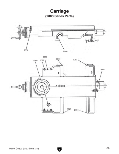 Part Diagram for G0600
