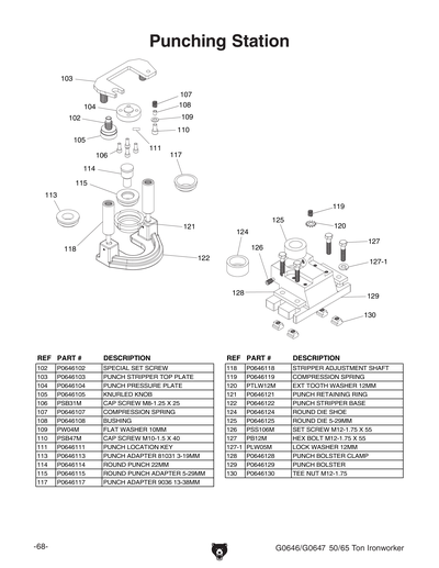 Part Diagram for G0646