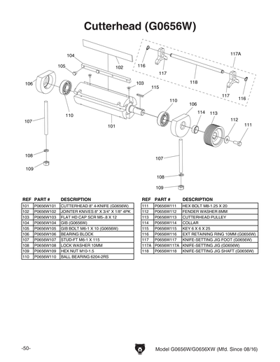 Part Diagram for G0656W