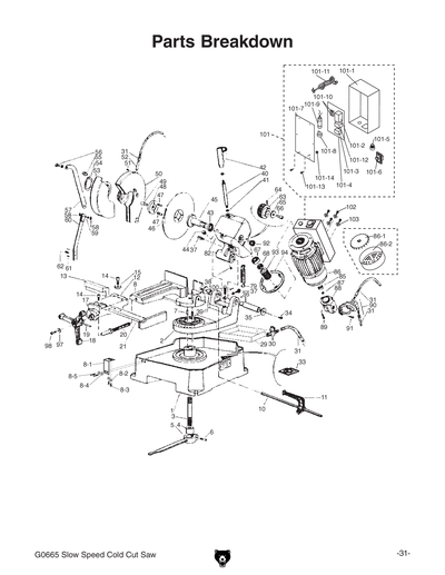 Part Diagram for G0665