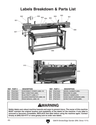 Part Diagram for G0679