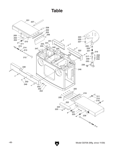 Part Diagram for G0706