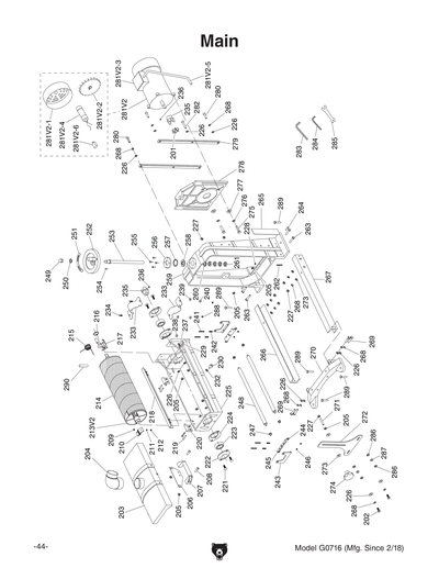 Part Diagram for G0716