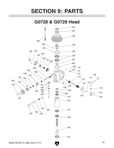 Part Diagram for G0729