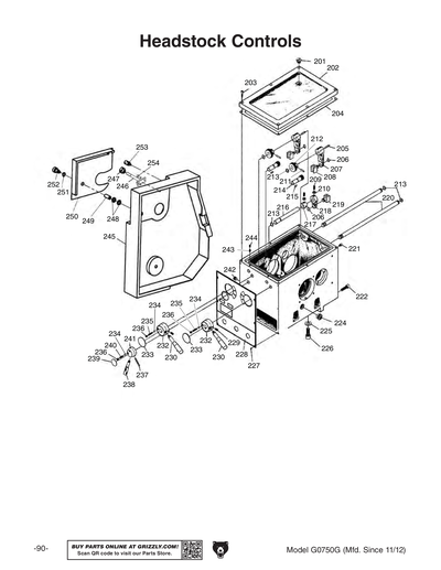 Part Diagram for G0750G