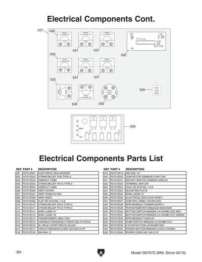 Part Diagram for G0757Z