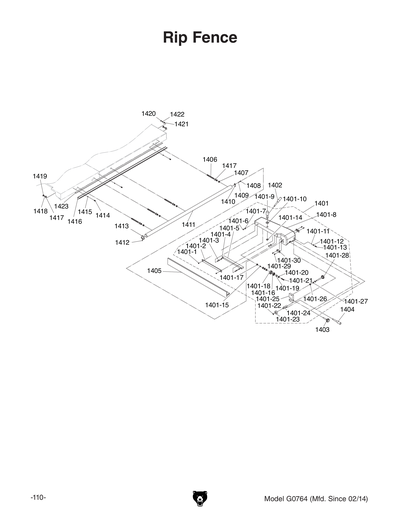 Part Diagram for G0764