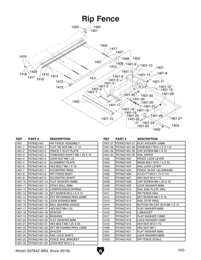 Part Diagram for G0764Z