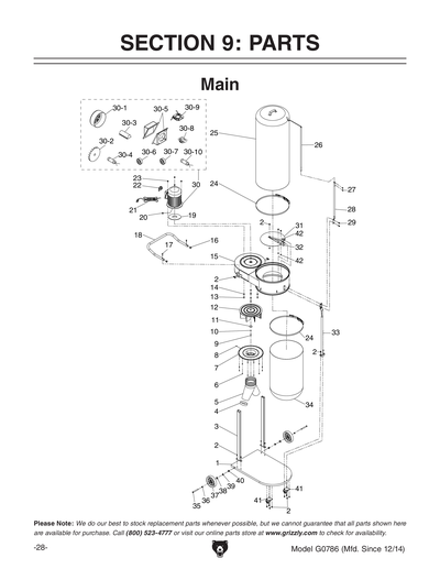 Part Diagram for G0786