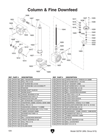 Part Diagram for G0791