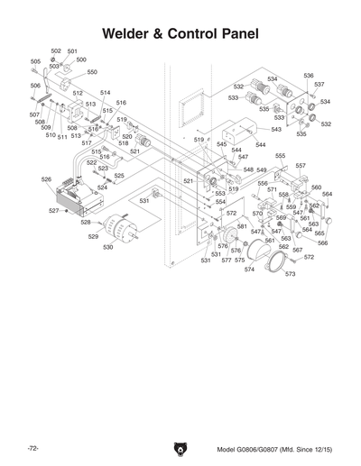 Part Diagram for G0807