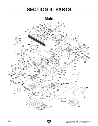 Part Diagram for G0893