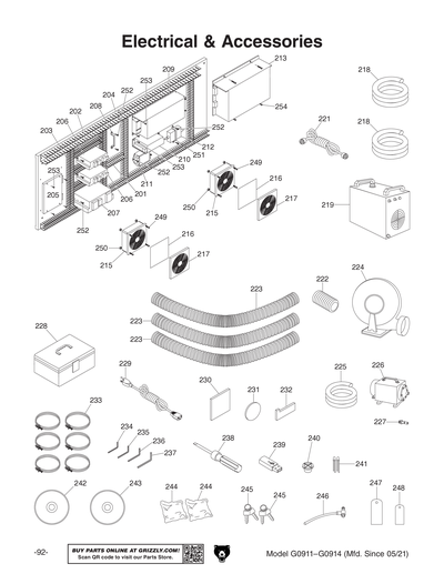 Part Diagram for G0911