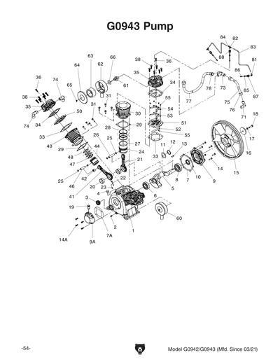 Part Diagram for G0942