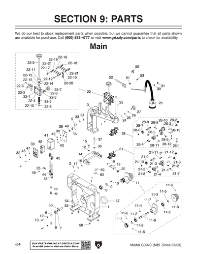 Part Diagram for G0970