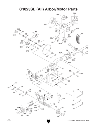 Part Diagram for G1023SLWX3