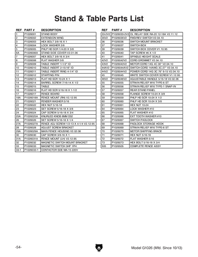 Part Diagram for G1026