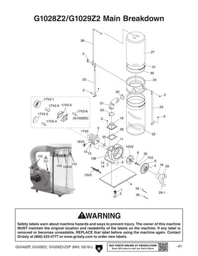 Part Diagram for G1029Z2