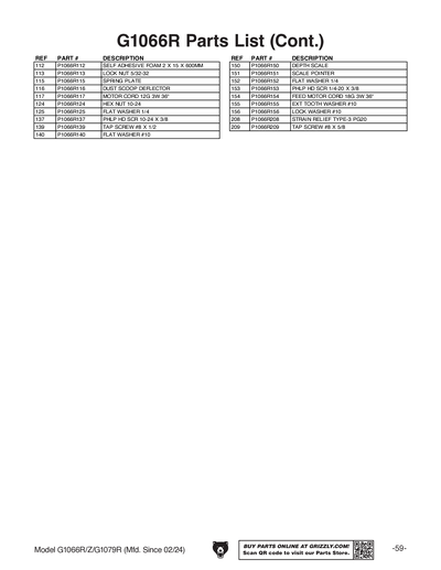 Part Diagram for G1066R