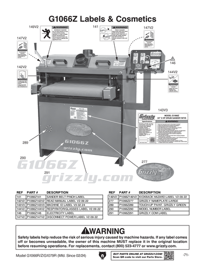 Part Diagram for G1066R