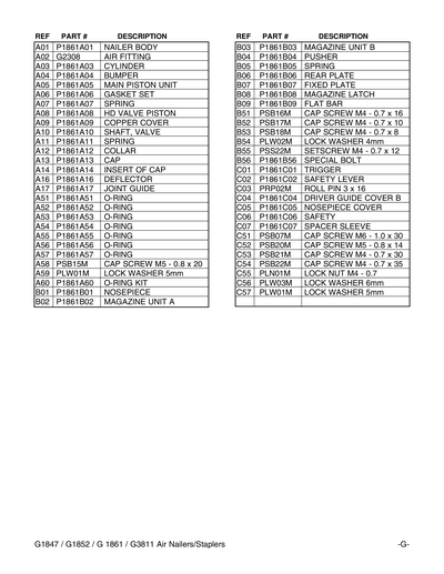 Part Diagram for G1847