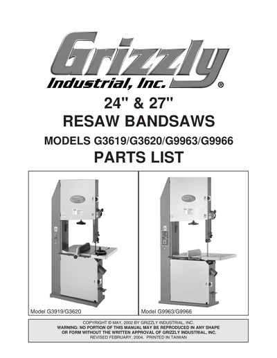 Part Diagram for G3620