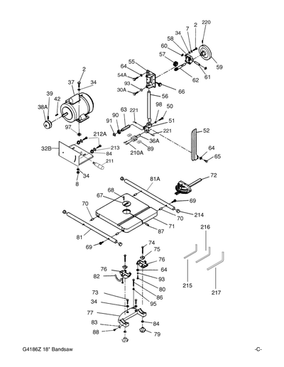 Parts for G4186Z 18