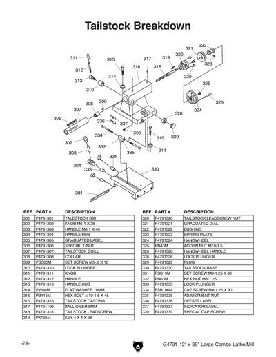 Part Diagram for G4791