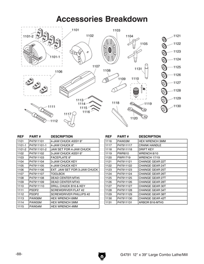 Part Diagram for G4791