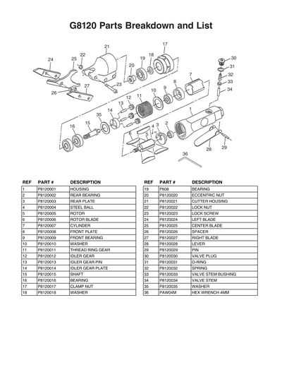 Part Diagram for G8120