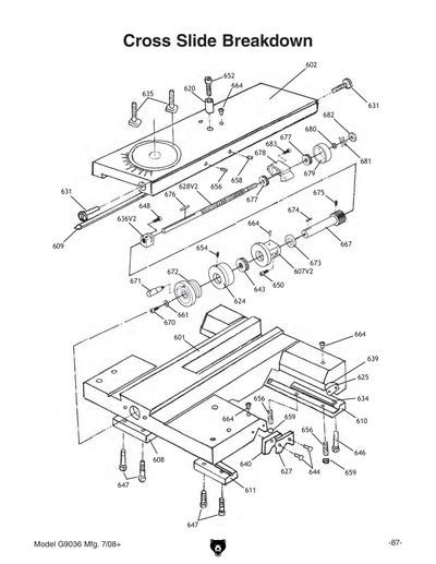 Parts for G9036 13